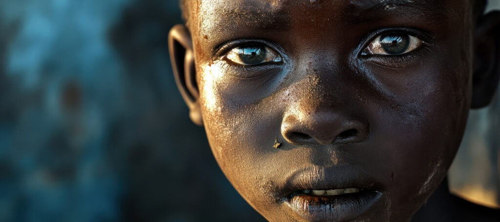Ugandan boy caring for himself on the streets